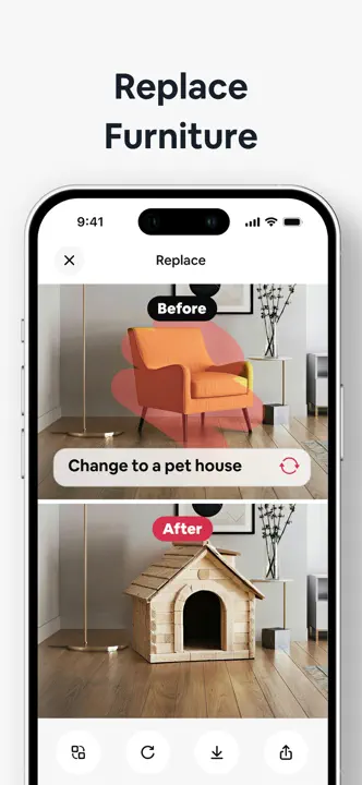 AI Home Decor-Interior Design: Screenshot 9 von 10