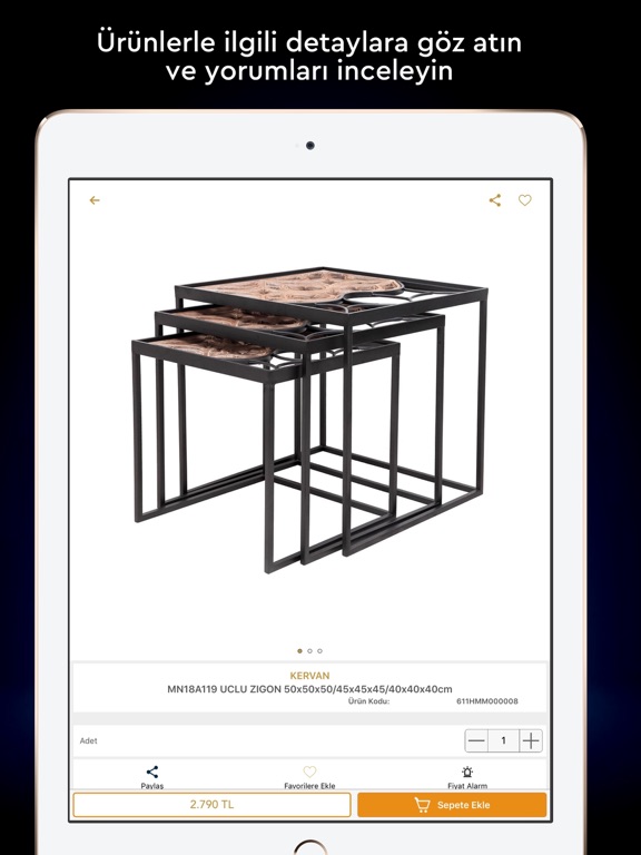 Kervan Mobilya iPad screenshot 5 - Shopping app