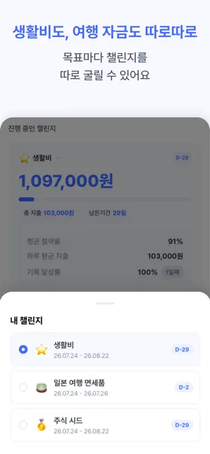 냅다 - 무지출 챌린지 가계부, 하루예산 관리 screenshot 3
