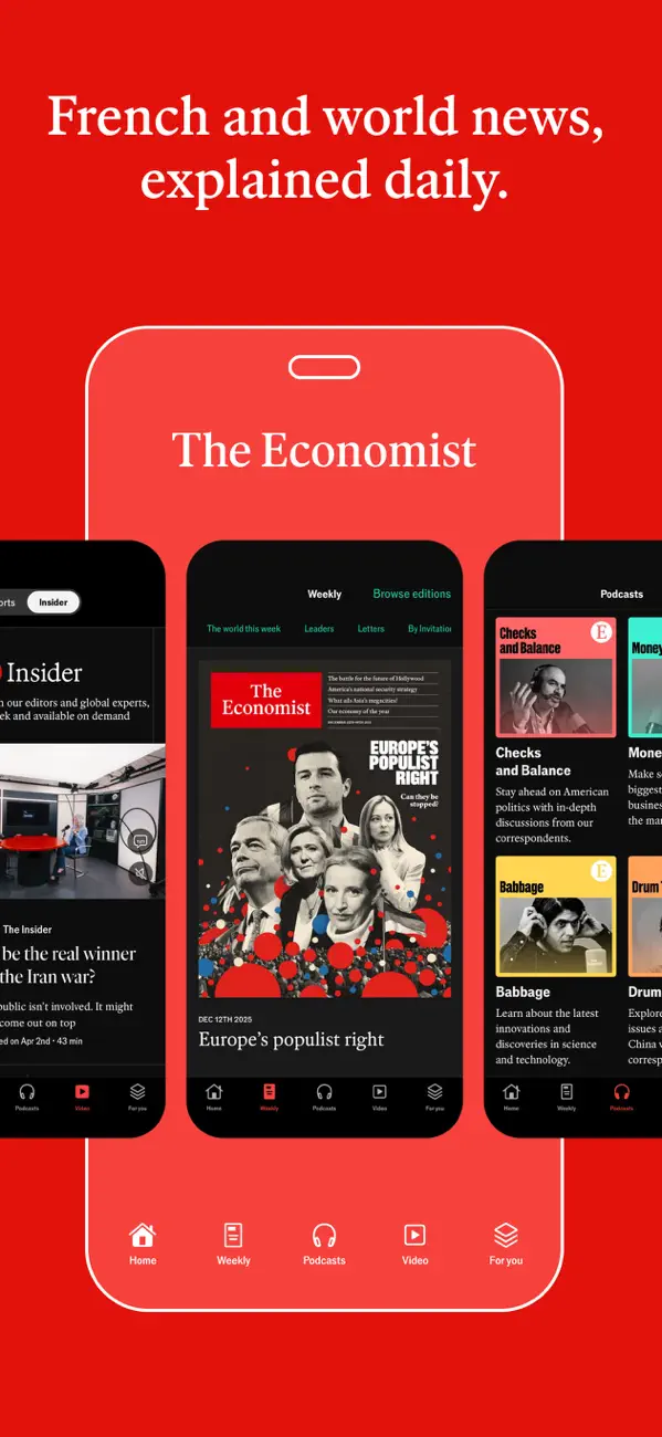 Screenshot #1 pour The Economist: News & Analysis