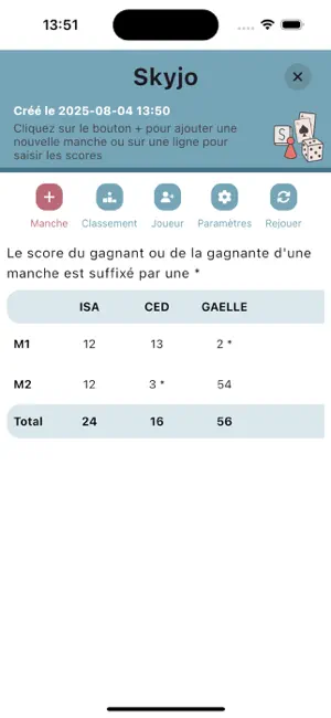Gameboard score screenshot 3