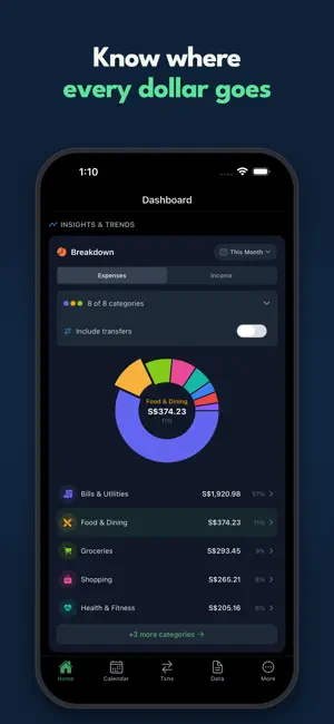 Expense Tracker: MySprout screenshot 1