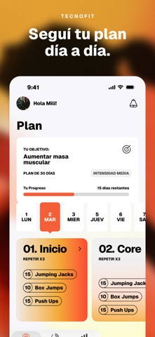 TecnoFit Gimnasio iPhone screenshot