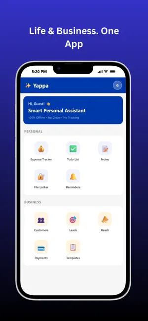 Yappa-Offline Expense & Bills screenshot 1