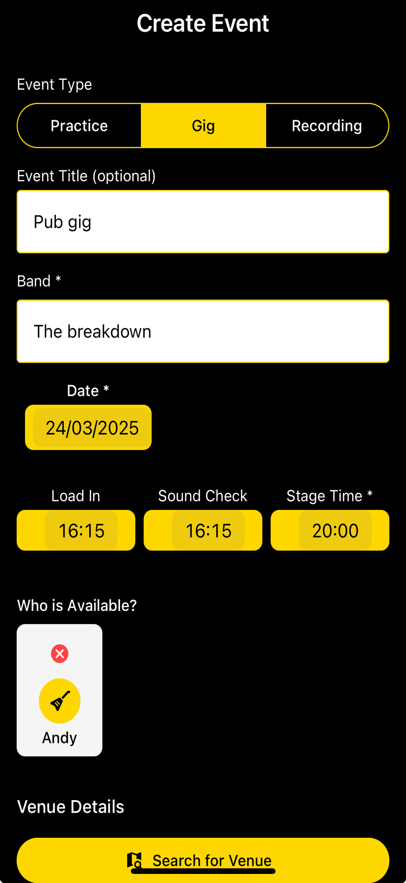 BandQtrs screenshot 2