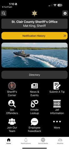 St. Clair County Sheriff MI Screenshot 1 of 3