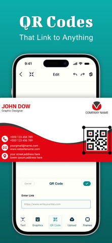 Business Card Maker : Creator iPhone screenshot