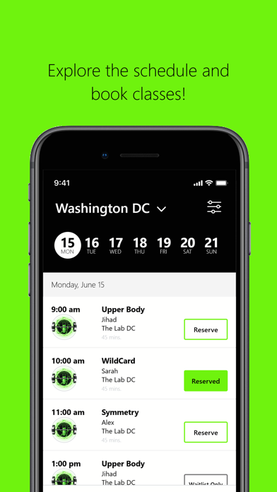 The LAB DC iPhone screenshot 3 - Health & Fitness app