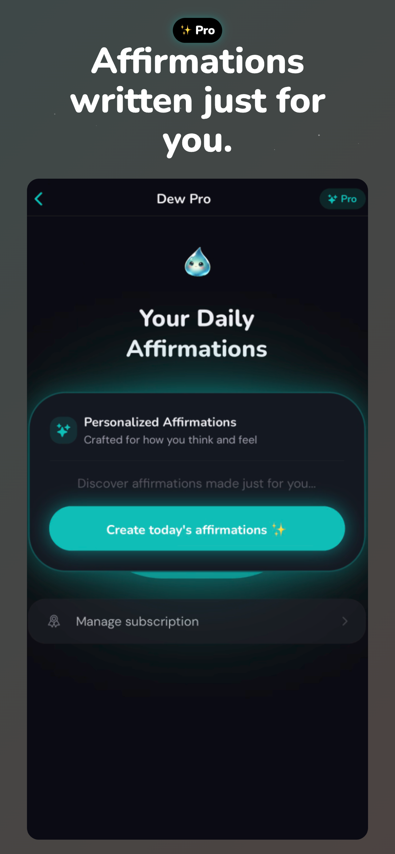 Dew - Affirmation Alarm