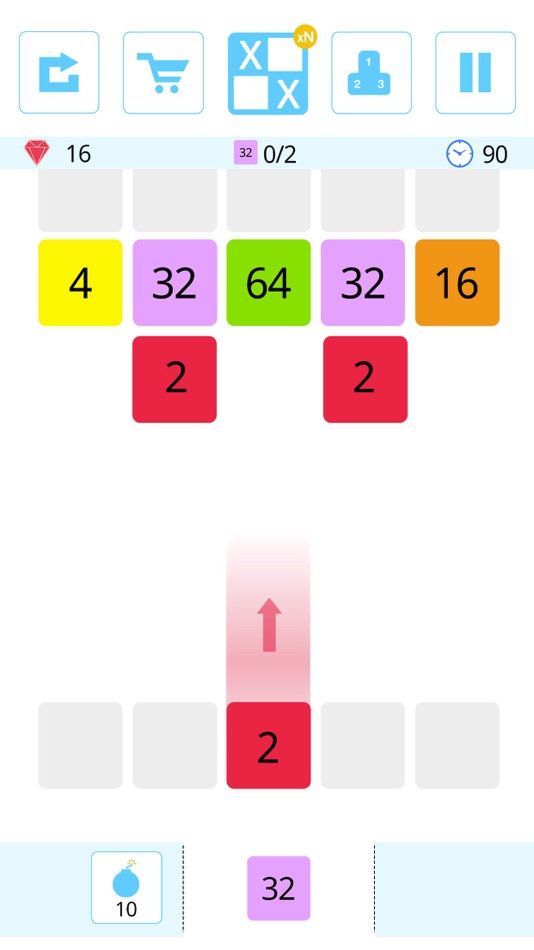 #1. Shoot and Merge the numbers (iOS) By: PLAYTOUCH
