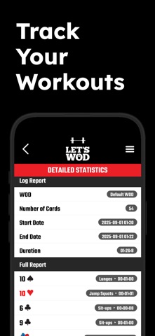 WOD Deck of Cards iPhone screenshot