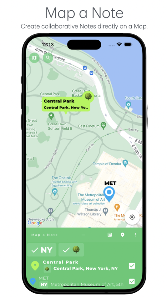 #1. Map a Note (iOS) 由: Gray Whale and Blue Heron