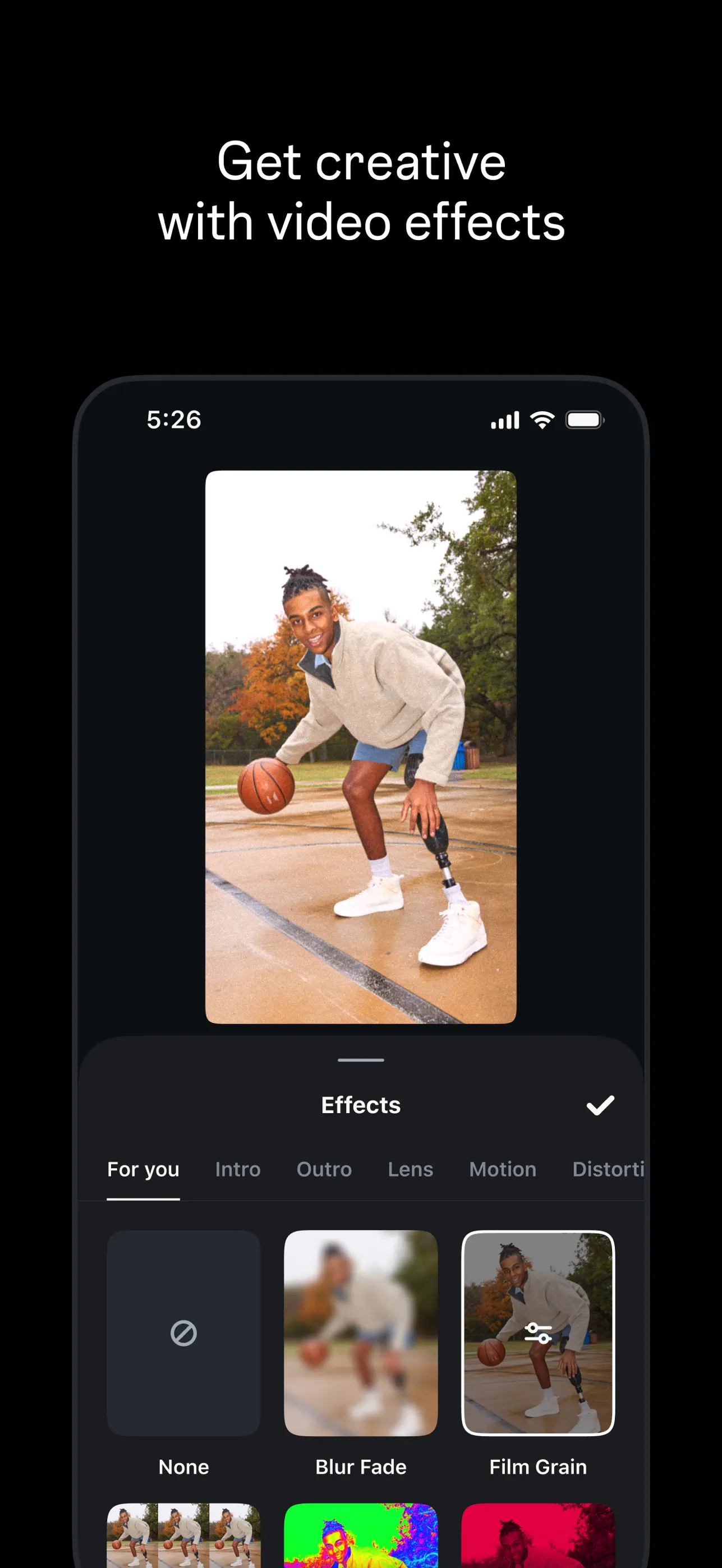 Edits, an Instagram app screenshot 6