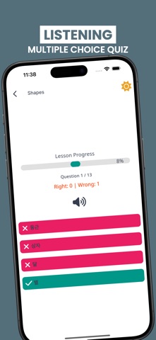 Korean Learning For Beginners iPhone screenshot