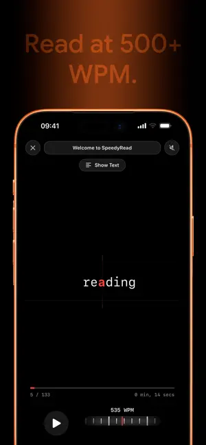 SpeedyRead: Speed Reading App screenshot 1