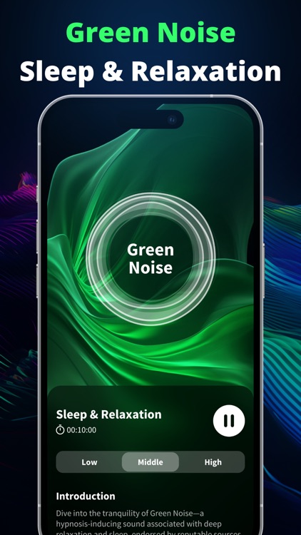 Green Noise for Better Sleep