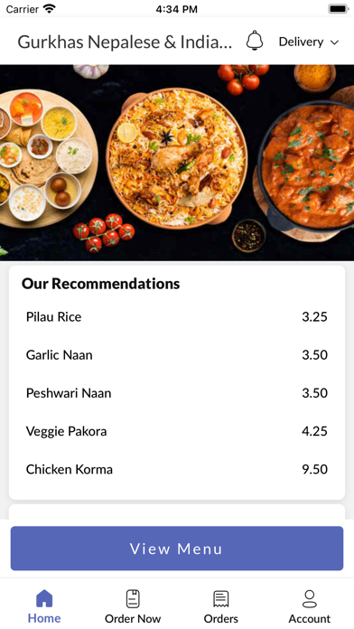 Gurkhas Restaurant Screenshot