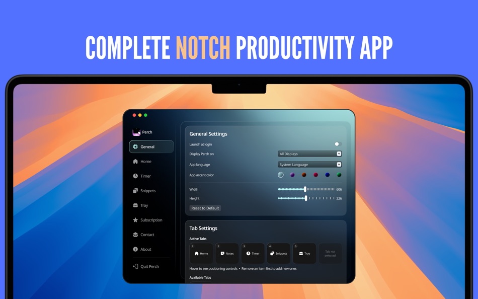 #8. Dynamic Notch Island - Perch (macOS) 게시자: Serkan Adiguzel