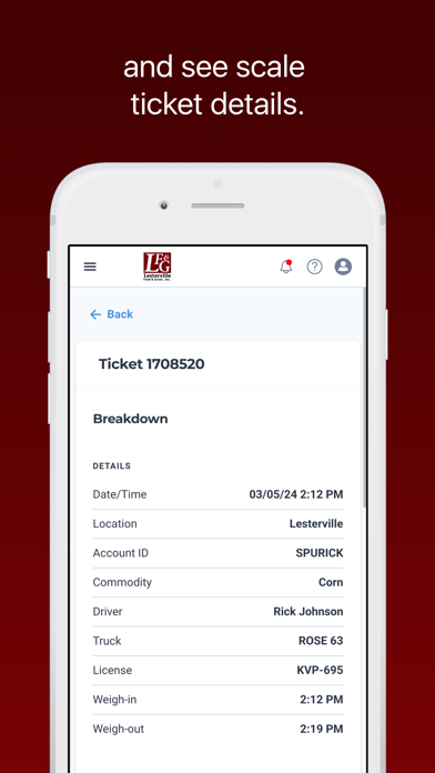 Lesterville Feed & Grain, Inc. Screenshot