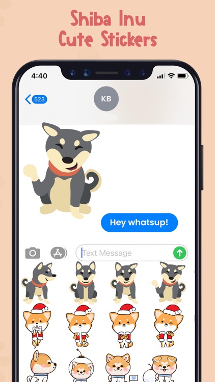 Shiba Inu Cute Stickers screenshot-3