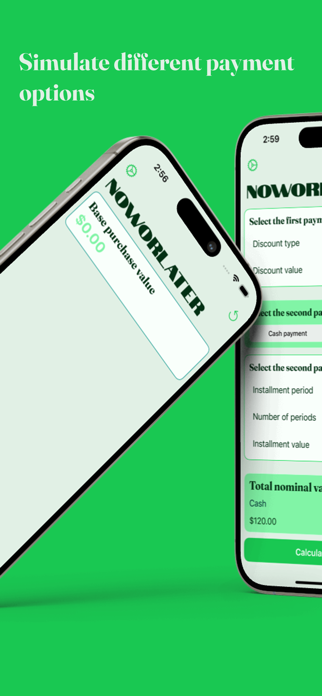 NowOrLater: Purchase partner Screenshot 1 of 4