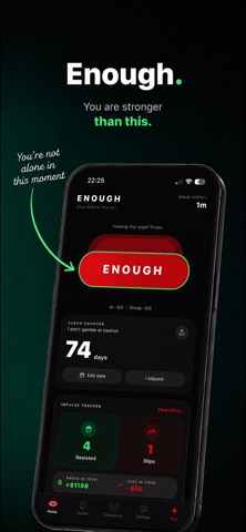 ENOUGH: Stop Gambling Screenshot 1 of 7