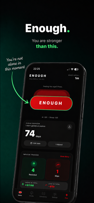ENOUGH: Stop Gambling Screenshot 1 of 7