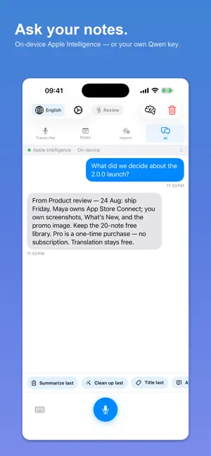 LocalVoiceNote screenshot 2