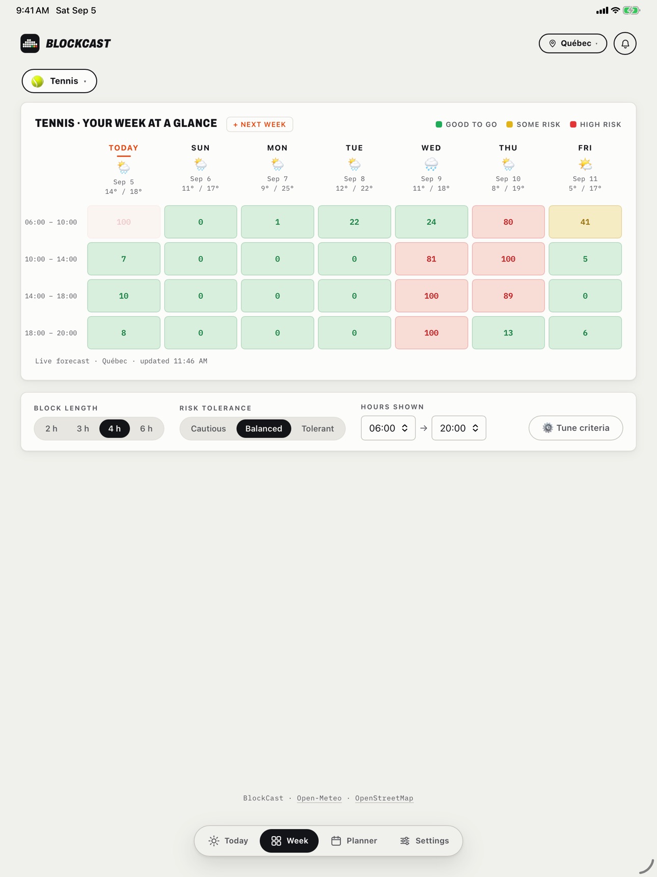 Screenshot 8 of BlockCast: Sport Weather