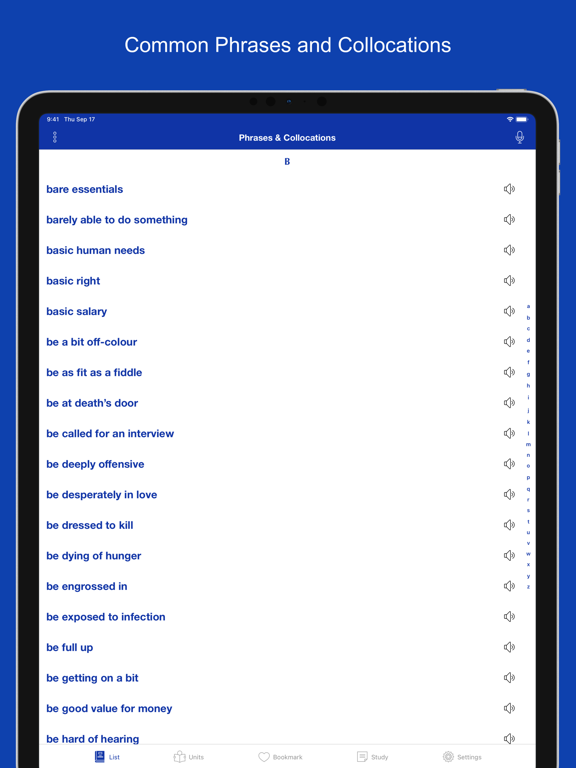 Screenshot #4 pour Common Phrases & Collocations