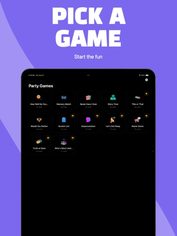 Party Games: Game Night iPad screenshot