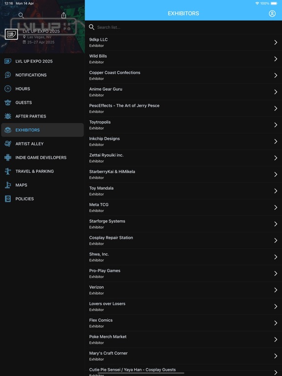 LVL UP EXPO iPad screenshot 2 - Business app
