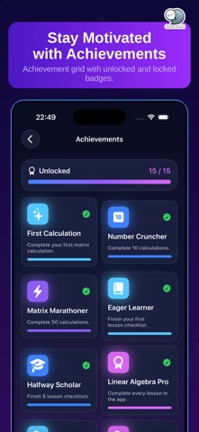 Matrix Calculator: Learn Solve screenshot