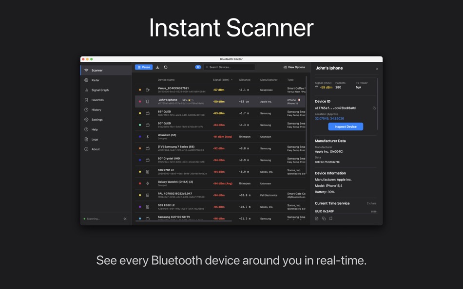 #1. Bluetooth Doctor (macOS) Ved: Shimon Benichou