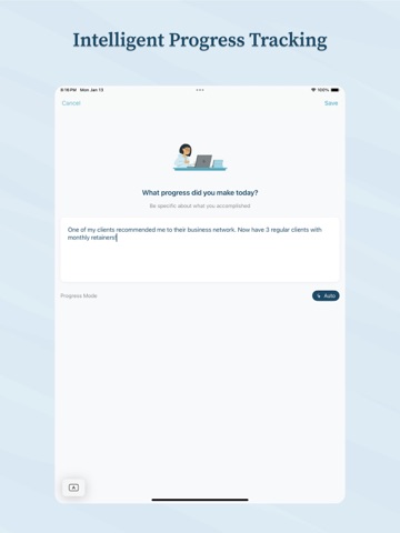 Journey Up: AI Goal Companion iPad screenshot