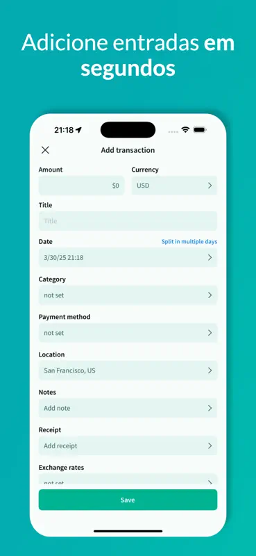 Tripcoin - Orçamento de viagem screenshot 4 of 7