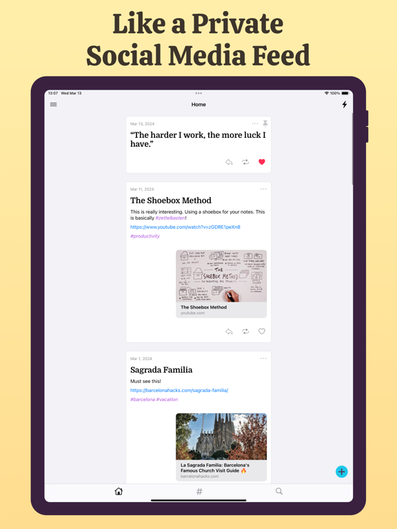 Minders - Micro Journal iPad screenshot 2 - Lifestyle app