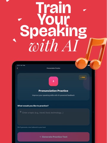 English Pronunciation AI iPad screenshot