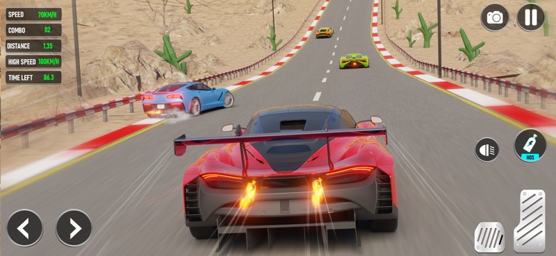 Carro de corrida real na estra screenshot 1