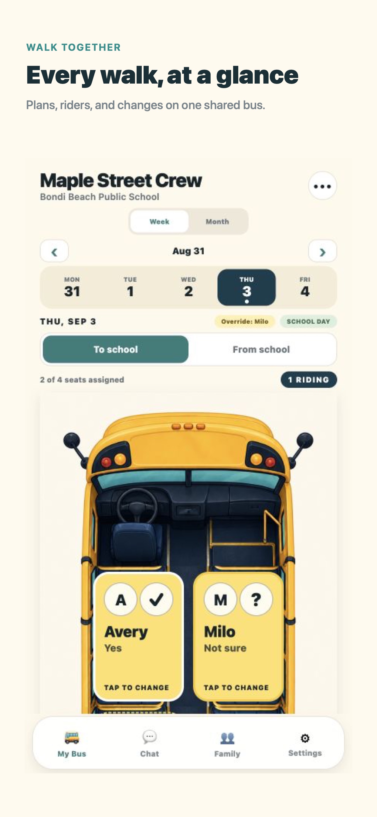 Screenshot 1 of Walking School Bus