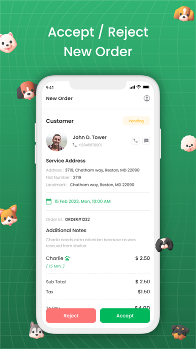 Fox-Dog-walking Provider Screenshot