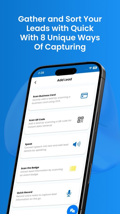 MLeads: Mobile CRM & Scanner