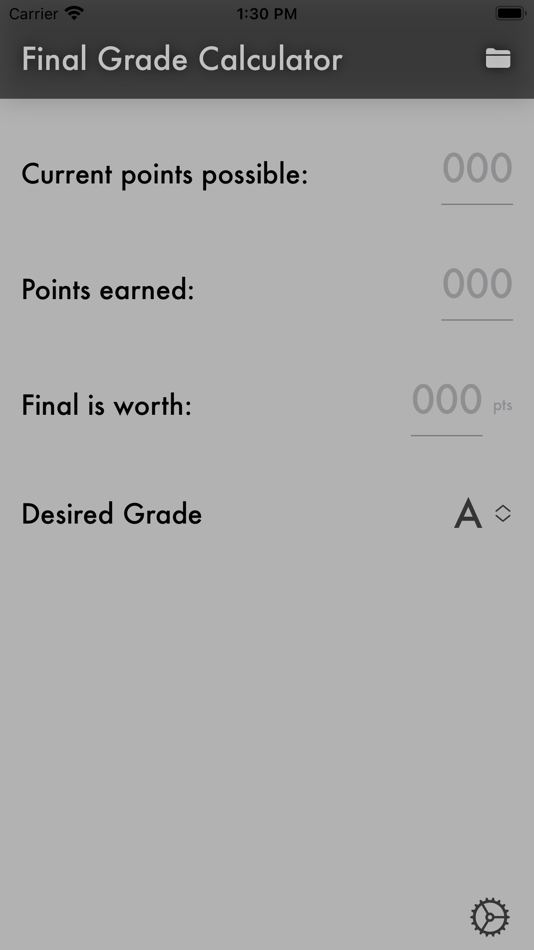 #7. Final Grade Calculator - A+ (iOS) 由: Austin Moca