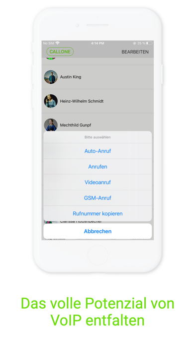 CallOne Softphone Screenshot
