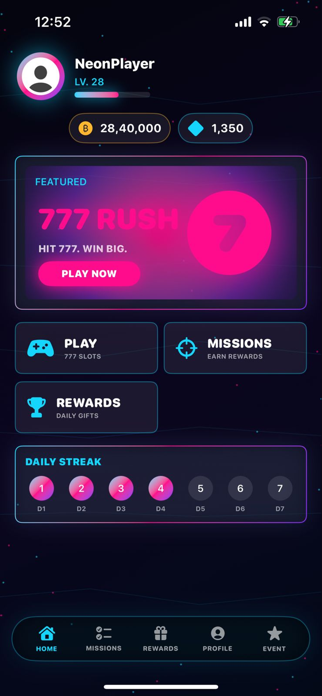 Neon777Rush Screenshot 5 of 6