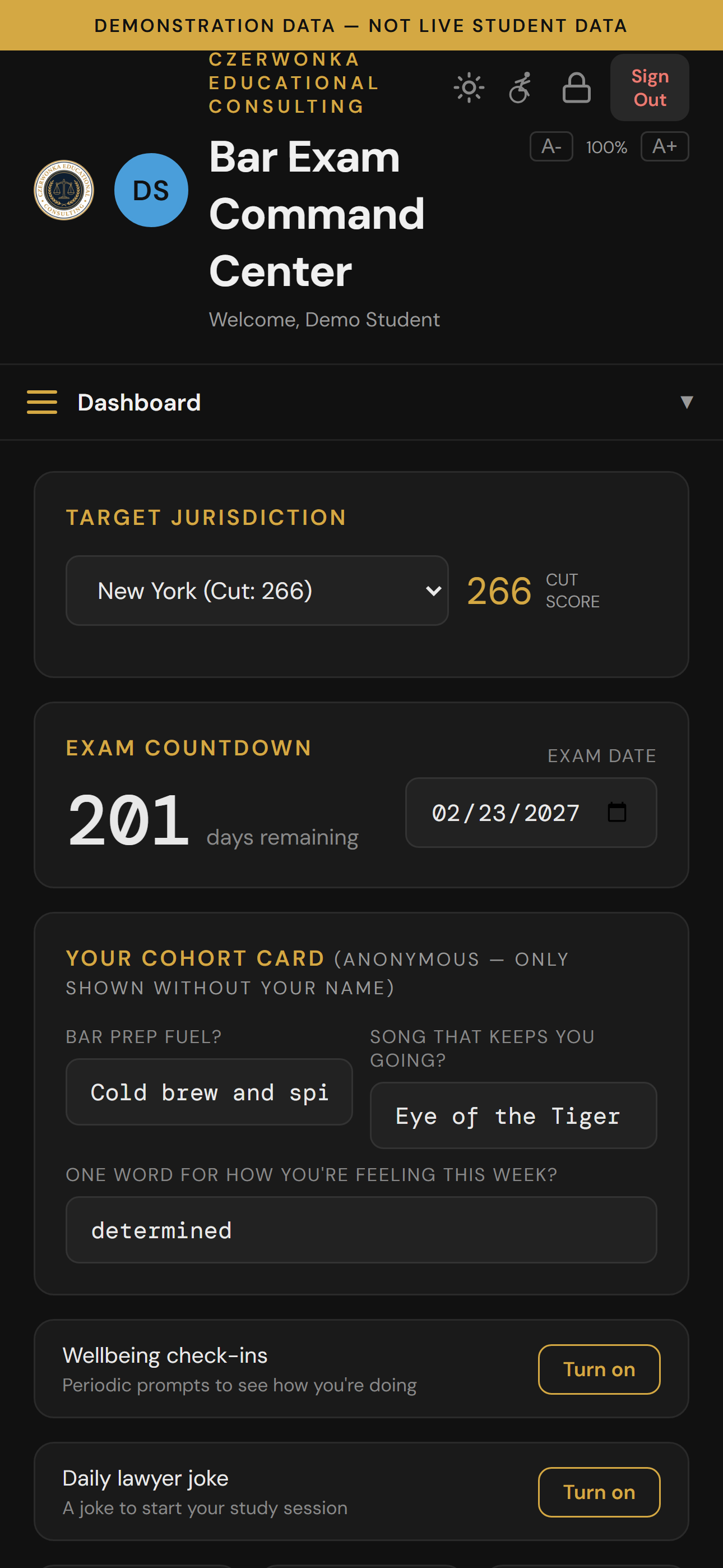 Bar Exam Command Center screenshot 3