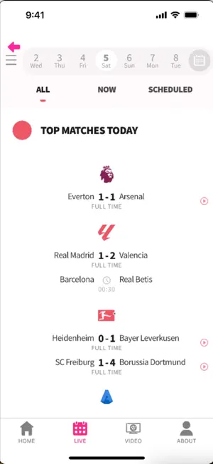 Live Football Scores screenshot 3