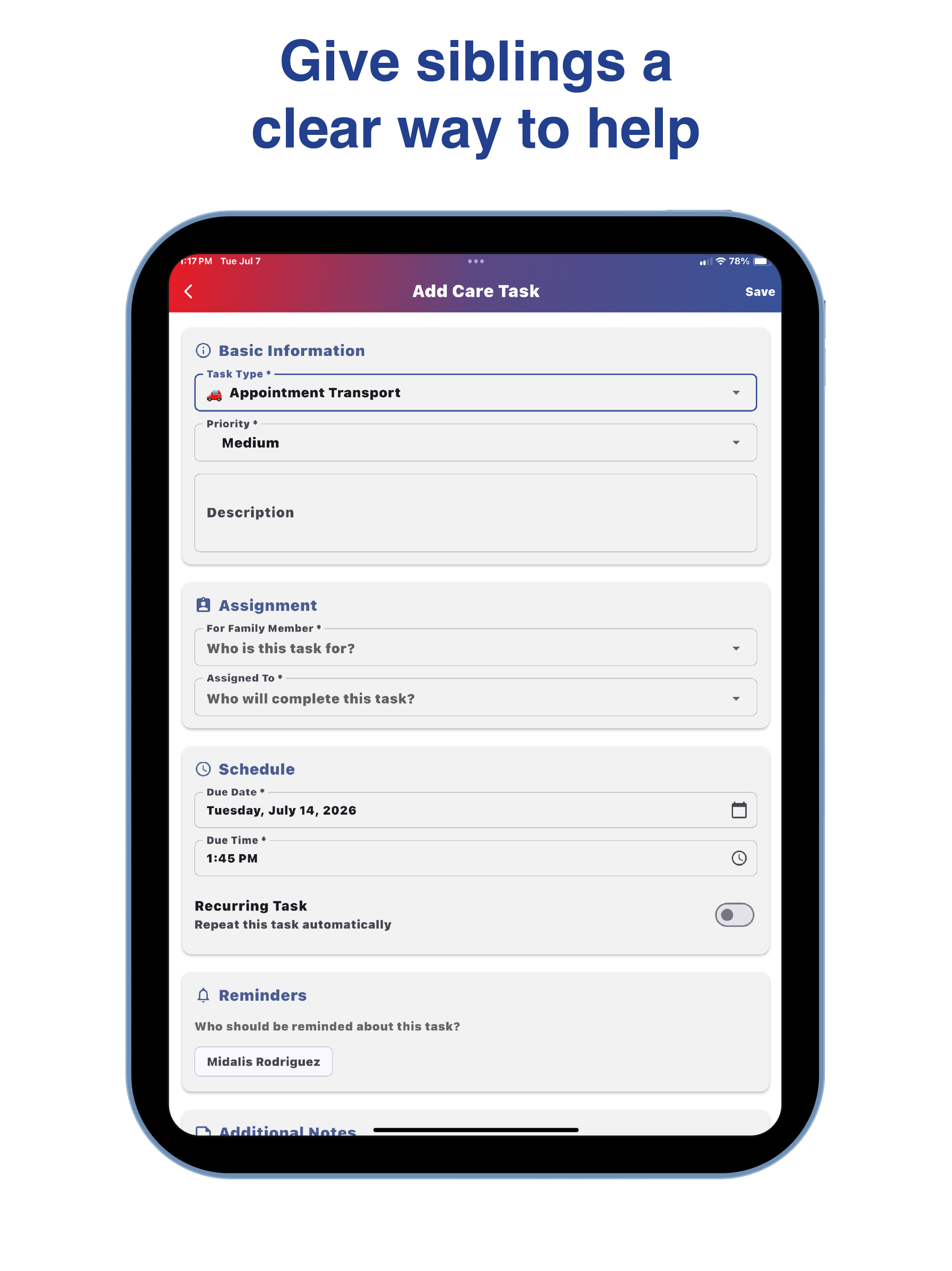 Family Medical Organizer