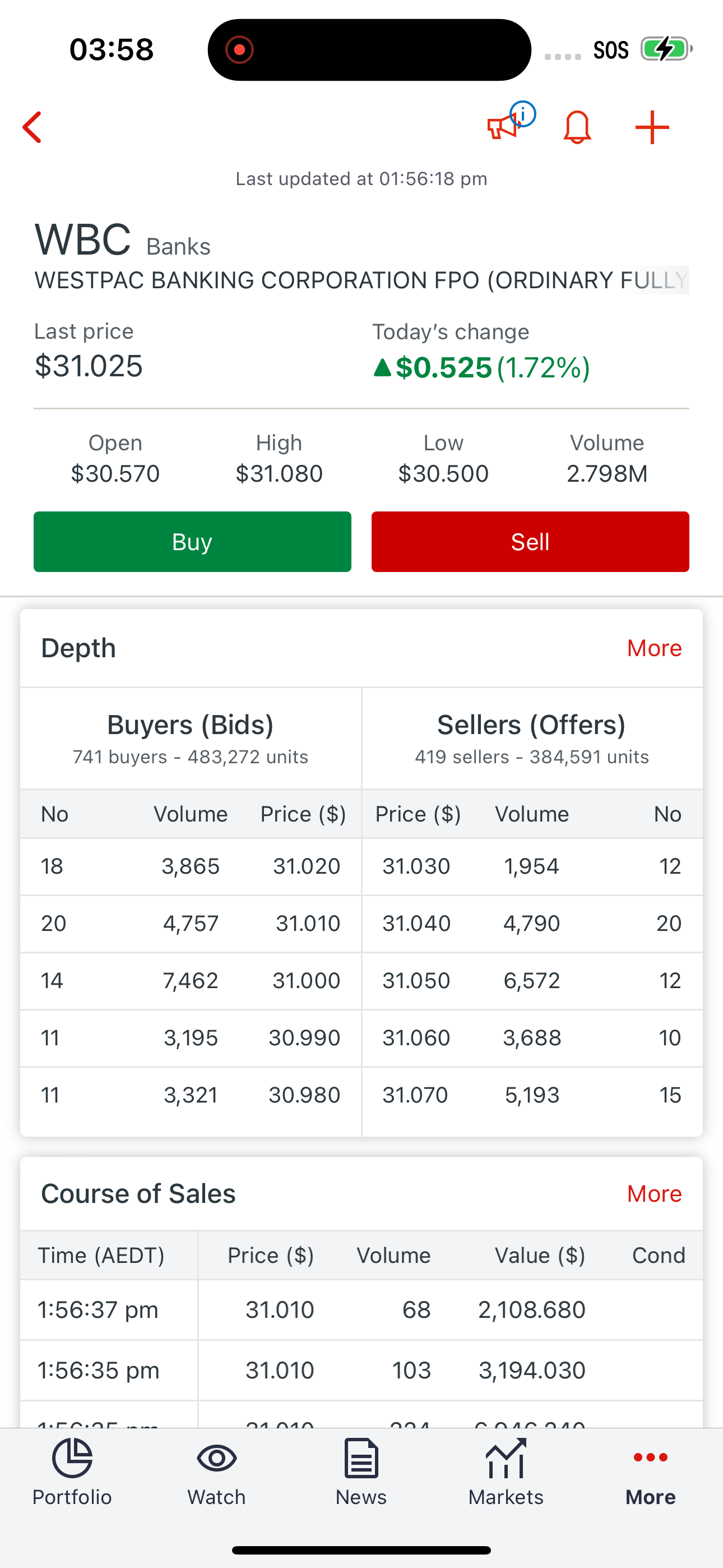 Westpac Share Trading