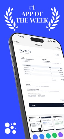 The Invoice Maker Free iPhone screenshot